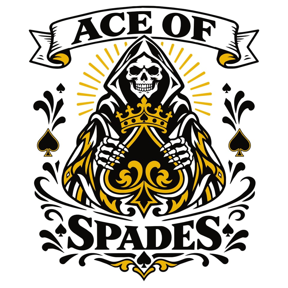 Ace of Spades — original cut file design by Lauren Farrow