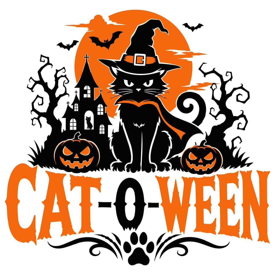 Cat-O-Ween — original cut file design by Lauren Farrow