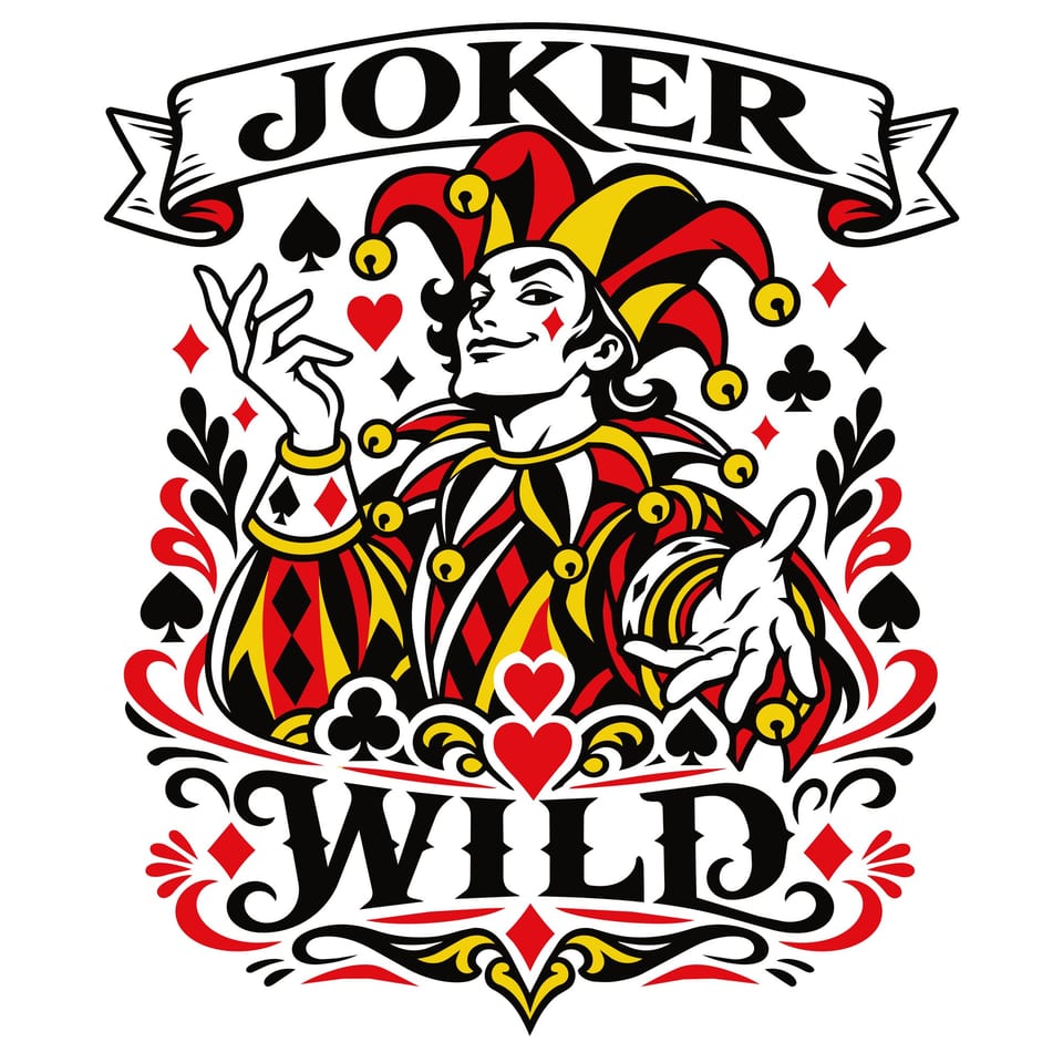 Joker Wild — original cut file design by Lauren Farrow