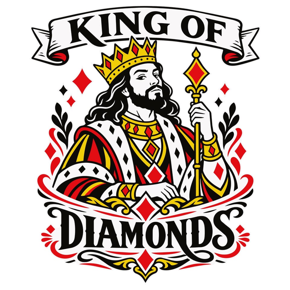 Sly King of Diamonds — original cut file design by Lauren Farrow